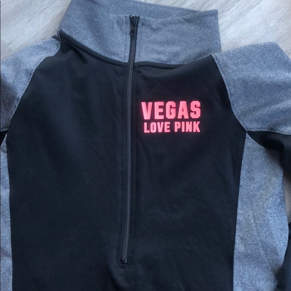 Black and gray Vegas love pink athletic pullover - Picture 2 of 5